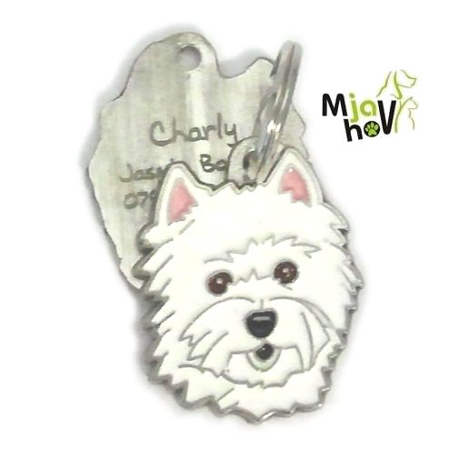 ID tegn-west-highland-white-terrier-indgraverede.jpg Personlige hundetegn MjavHov - indgraverede hundetegn online